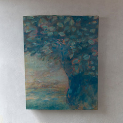 【絵画 油彩】『翡翠』 F6号 購入後すぐに飾れる 1枚目の画像