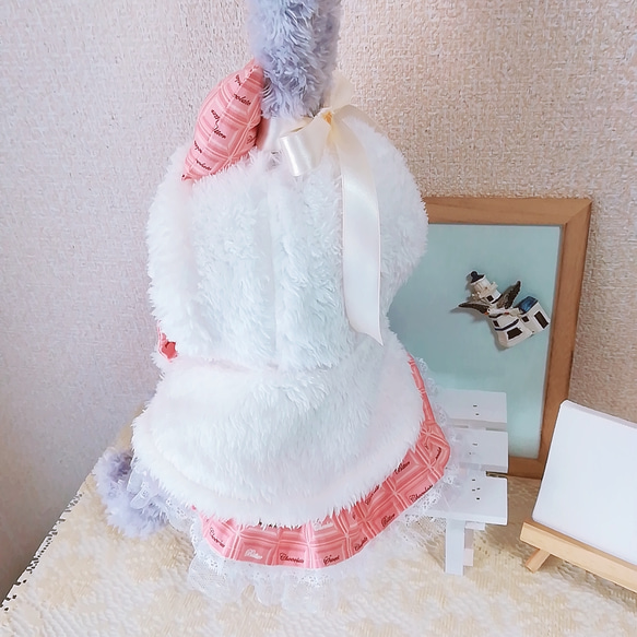 ★ 数量限定ハンドメイド2019 ★【うさぎのぬいぐるみSサイズ】★チョコレートコスチューム ステラルー コスチューム 2枚目の画像