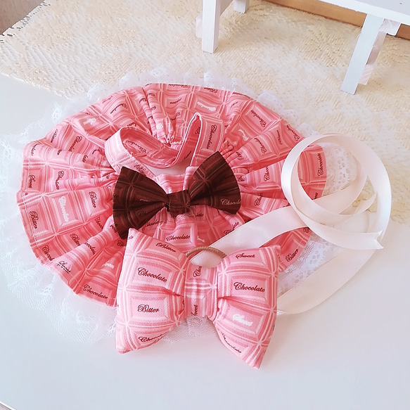 ★ 数量限定ハンドメイド2019 ★【うさぎのぬいぐるみSサイズ】★チョコレートコスチューム ステラルー コスチューム 5枚目の画像