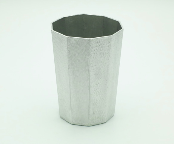 錫製　コップ(十面） 2枚目の画像
