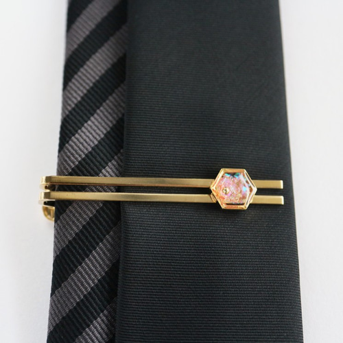 Mexican Opal ピンクオパールのネクタイピン Mexican Opal ピンクオパールのネクタイピン 小物