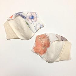 不織布マスクがズレない❗️お肌に触れない抗菌防臭カバー‼️高機能・綿和紙　近江ちぢみ　日本製 2枚目の画像