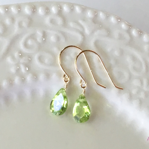 宝石ペリドット ピアス ピアス（スタッド・一粒） A.drop 通販