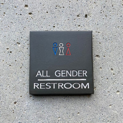 トイレサイン／「ＡＬＬ　ＧＥＮＤＥＲ・ＲＥＳＴＲＯＯＭ」オールジェンダー・レストルーム 8枚目の画像