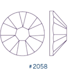 スワロフスキー #2058・4サイズセット・25個ずつ,100個 ～ ローズアラバスター  ～ 送料込 3枚目の画像