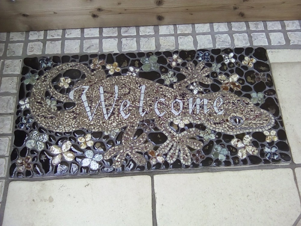 玄関ポーチ用モザイクタイル