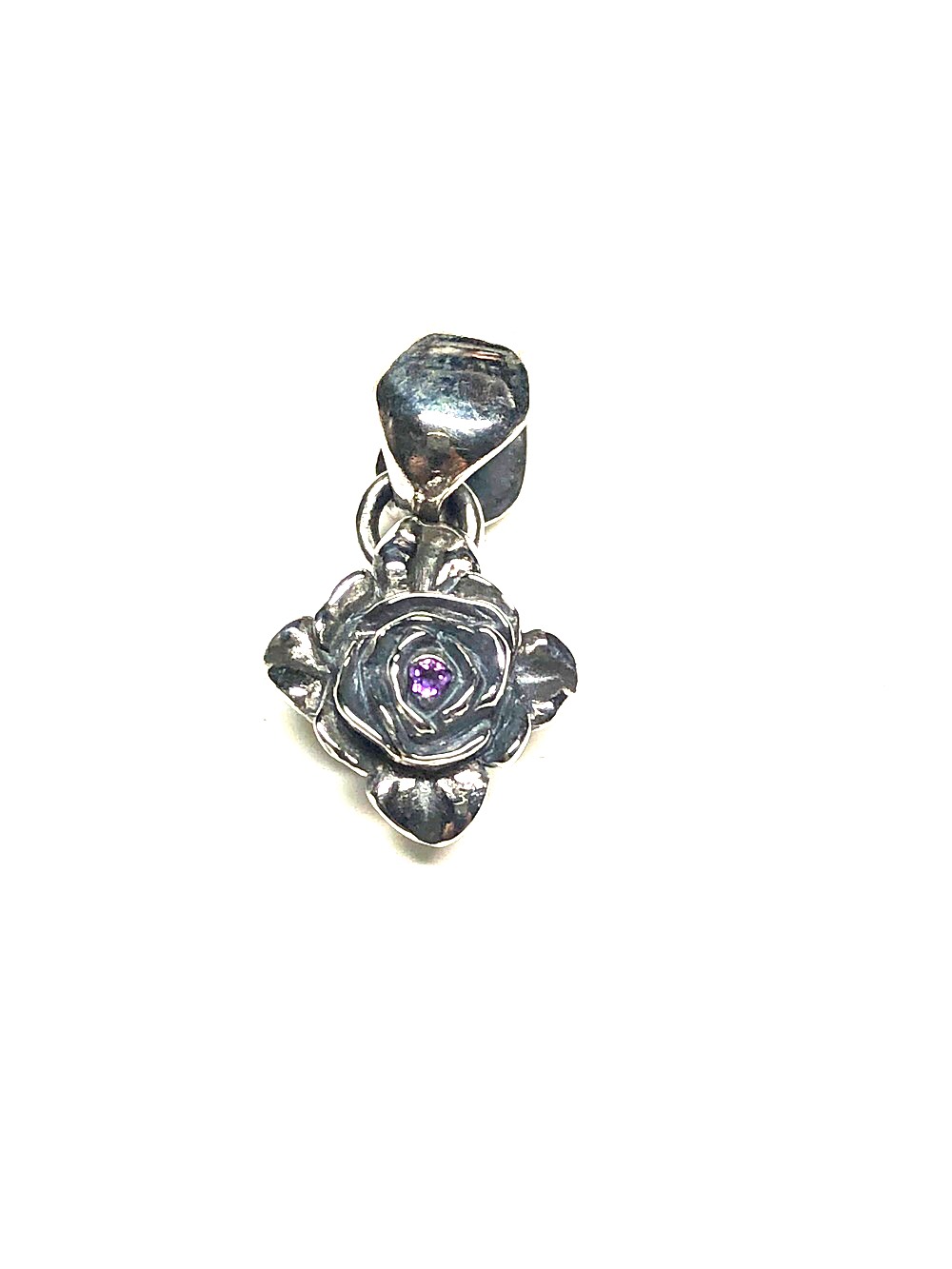 アメジストローズペンダントトップ