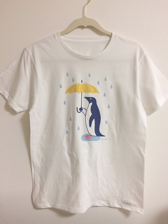 雨の日も楽しく♪ペンギンTシャツ 2枚目の画像