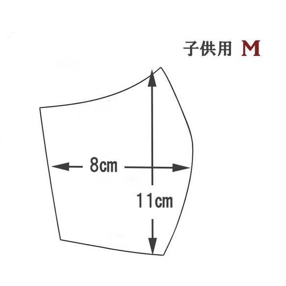 給食用 マスク 女の子 ムラサキ 水玉 リネン 立体マスク【Mサイズ】小学生用 子供用 通園通学 4枚目の画像