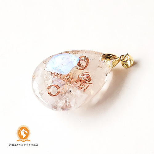 オルゴナイトペンダント しずく ムーンストーン phdr1001moo00065  