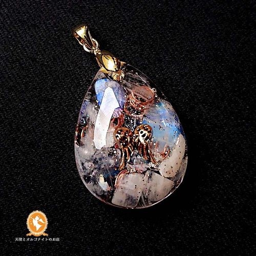 オルゴナイトペンダント しずく ムーンストーン phdr1001moo00065  