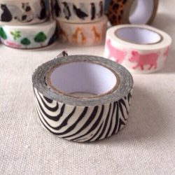 マスキングテープ アニマルランド ゼブラ柄2本セット 包装紙