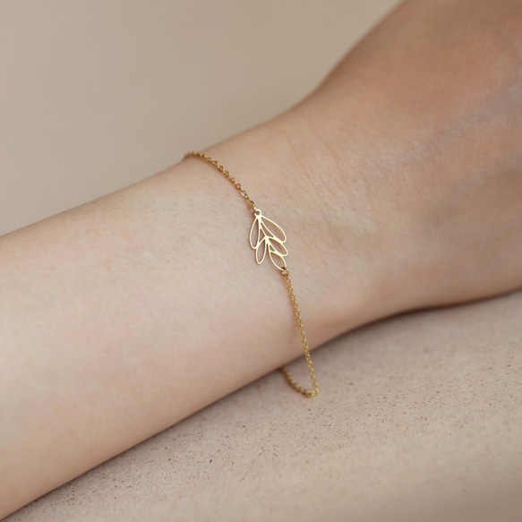 Leafy Bracelet XS / Gold / BL06G 1枚目の画像