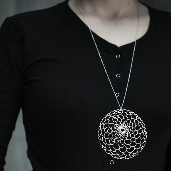 Dahlia Pendant L / Silver / S08 1枚目の画像