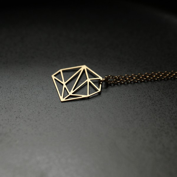 Stone Pendant XS / Gold / P08G 2枚目の画像