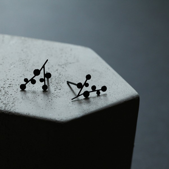 Snow Days Earrings XS / Black / E19B 1枚目の画像