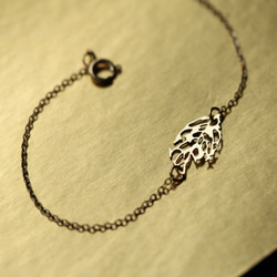 Skeleton Leaf Bracelet XS / Gold / BL03G 2枚目の画像