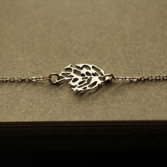 Skeleton Leaf Bracelet XS / Gold / BL03G 3枚目の画像