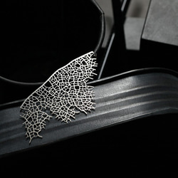 Skeleton Leaf Pendant L / Silver / P19 2枚目の画像