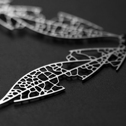 Skeleton Leaf Pendant D / Silver / P20 3枚目の画像