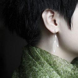 Two Sasagrasses Earrings / Silver / E10 1枚目の画像