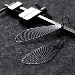 Fan Earrings M / Black / E12B 4枚目の画像