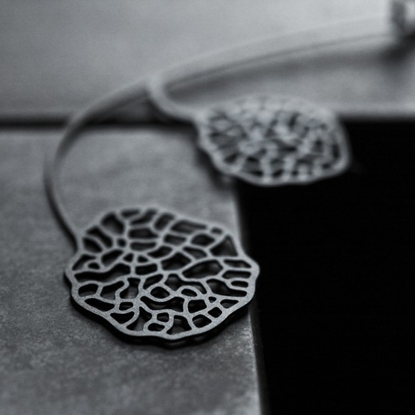 Connect Earrings S / Black / E18B 2枚目の画像