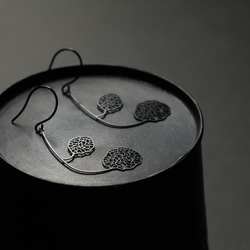 Connect Earrings S / Black / E18B 3枚目の画像