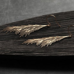 Common Reed Earrings M / Gold / E20G 1枚目の画像