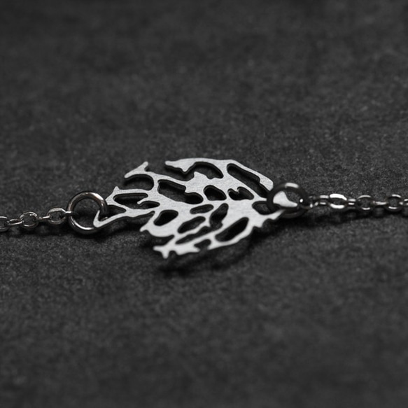 Skeleton Leaf Bracelet XS / Silver / BL03 2枚目の画像