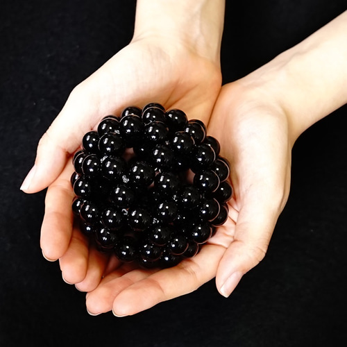 神聖幾何学 フラーレン 最強のお守り石 モリオン黒水晶 12ミリ水晶
