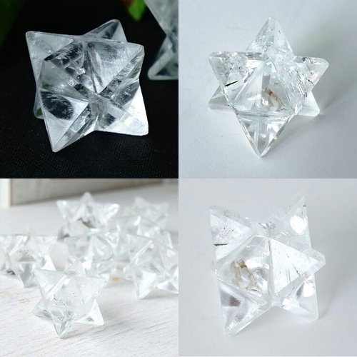 訳あり＊ヒマラヤ水晶 マルカバスター2個セット 神聖幾何学 マカバ