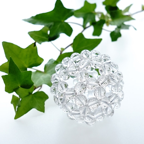 神聖幾何学 フラーレン 水晶 高品質 AAA 8ミリ水晶 【最強のパワーが