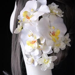 胡蝶蘭の髪飾り 2枚目の画像