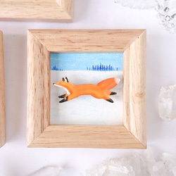 元気な小狐のブローチ orange 8枚目の画像