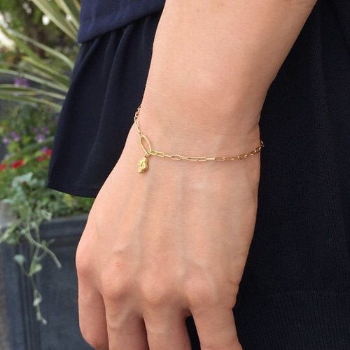 エリコクリエーション　スライスダイヤモンド　K10ゴールド チェーンブレスレット エリコクリエーション スライスダイヤモンド K10ゴールド チェーン