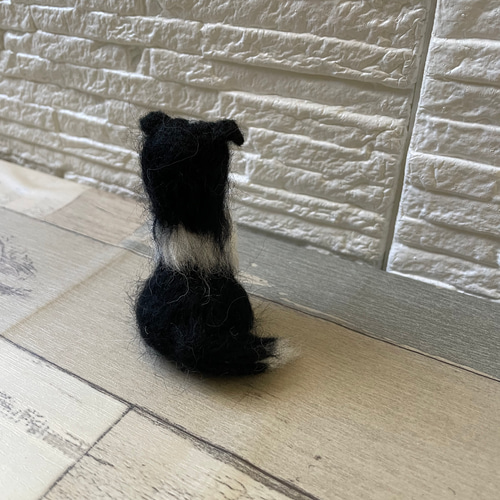 羊毛フェルト★ボーダーコリー 注文製作〕羊毛フェルトハンドメイドボーダーコリー | iichi