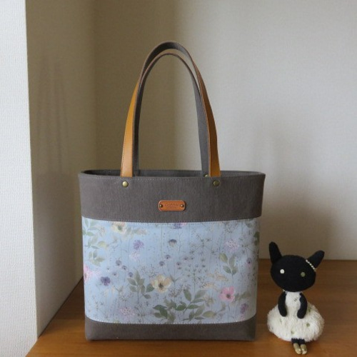 メロン様ご依頼品 リバティ グレーイルマとバイオウオッシュ帆布の