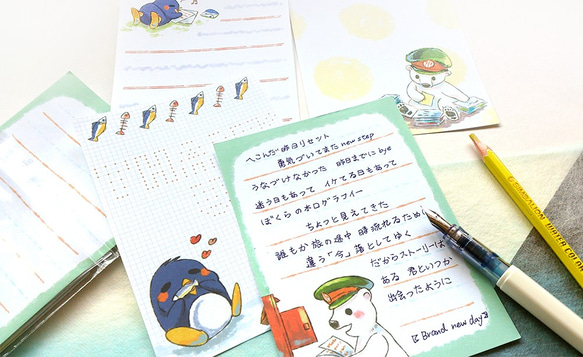 動物郵差 小信紙組  (40入) 便籤 含信封 第2張的照片