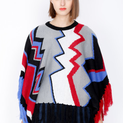 ZIZTAR Ethnic Zigzag Fringe Sweater 4枚目の画像