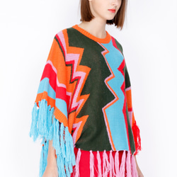 ZIZTAR Ethnic Zigzag Fringe Sweater 2枚目の画像