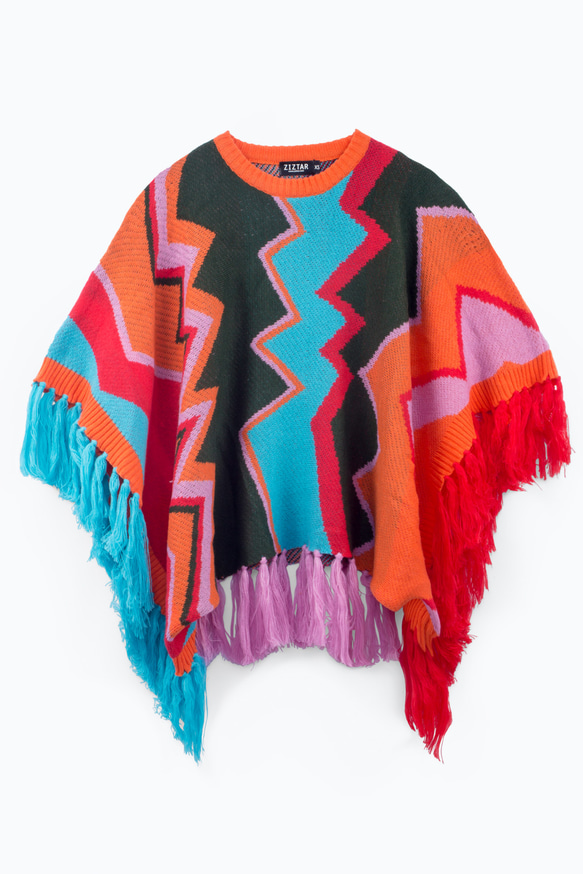 ZIZTAR Ethnic Zigzag Fringe Sweater 5枚目の画像