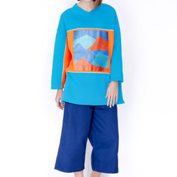 ZIZTAR Drunk Into a Dune Painting Tunic Top 1枚目の画像