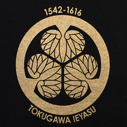 徳川家康　家紋Tシャツ 2枚目の画像