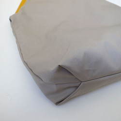 リバーシブルで使える！Bicolor Cloth Bag （ターコイズブルー） 8枚目の画像