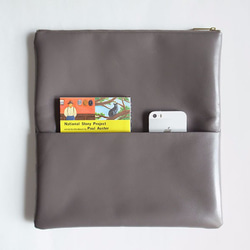 （再販）大人の装いに - クラッチバッグ - グレー -：カレン クオイル 7枚目の画像