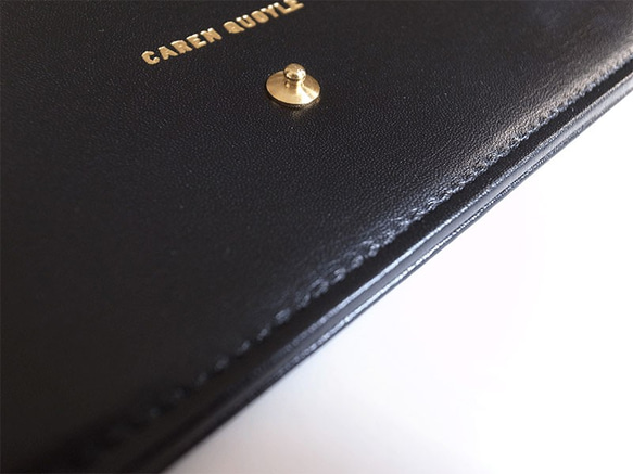 「スリムでシック」な長財布 - Long Wallet - ブラック- ：カレン クオイル 皮、革、レザー X1861564298(14300円)