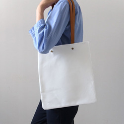 持ち手が外せて洗える！ Flat Tote（S） - カレン クオイル - 4枚目の画像