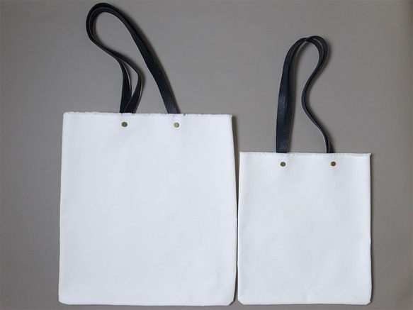 持ち手が外せて洗える！ Flat Tote（S） - カレン クオイル - 7枚目の画像