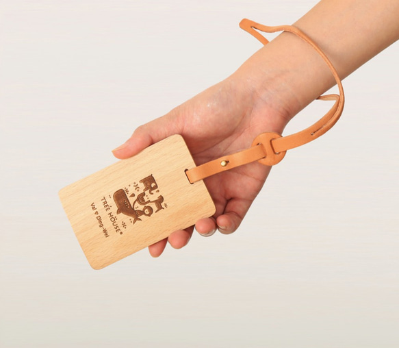 Wooden IC-Pass Case - 名入れ無料 1枚目の画像